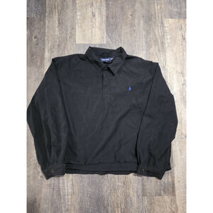 Polo Golf Black And Blue Pullover 1/4 Snap Size 2XL